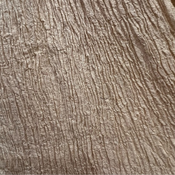 Savannah Morrow Crinkle Top Belize Shorts Set Cream Size Small New *Flaw Resort - Picture 6 of 7